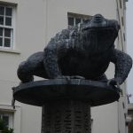 Statue der Jersey Kröte