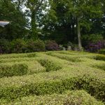Das Labyrinth in den La Seigneurie Gardens